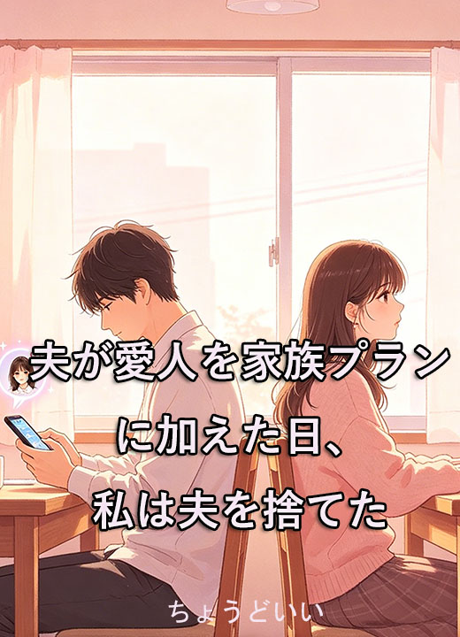 夫が愛人を家族プランに加えた日、私は夫を捨てた