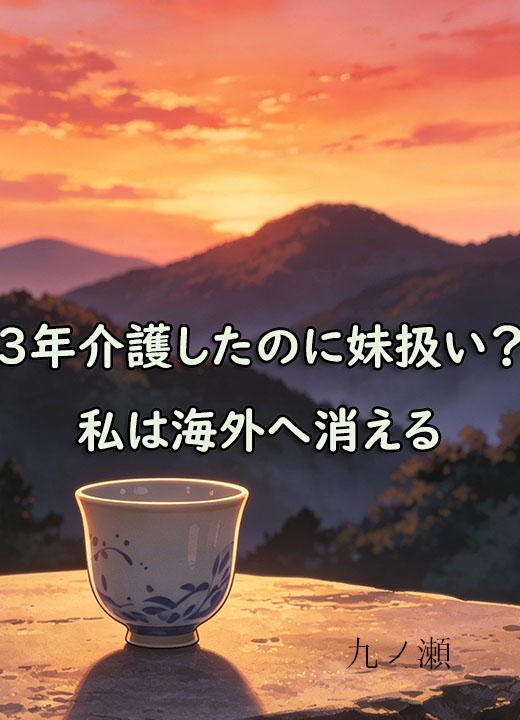 3年介護したのに妹扱い？私は海外へ消える