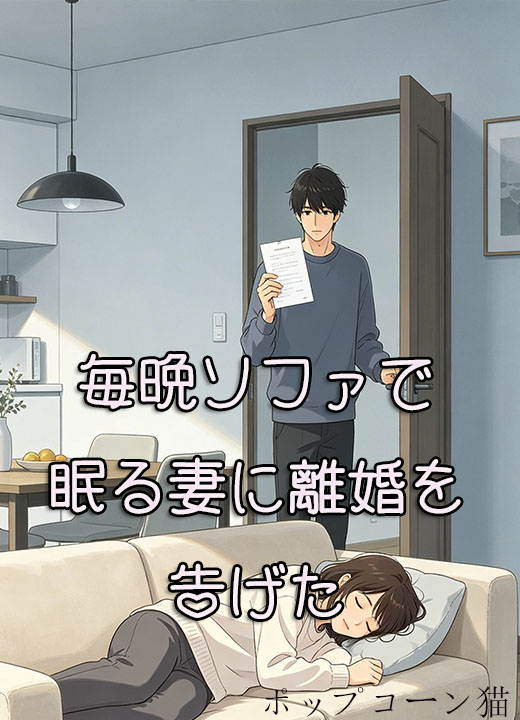 毎晩ソファで眠る妻に離婚を告げた