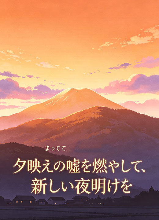 夕映えの嘘を燃やして、新しい夜明けを