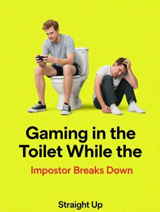Gaming in the Toilet While the Impostor Breaks Down