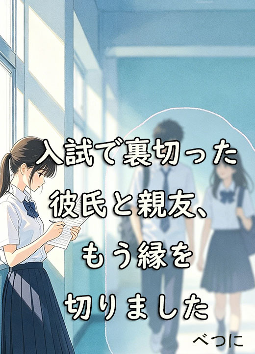 入試で裏切った彼氏と親友、もう縁を切りました