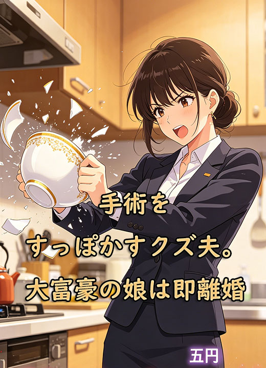 手術をすっぽかすクズ夫。大富豪の娘は即離婚