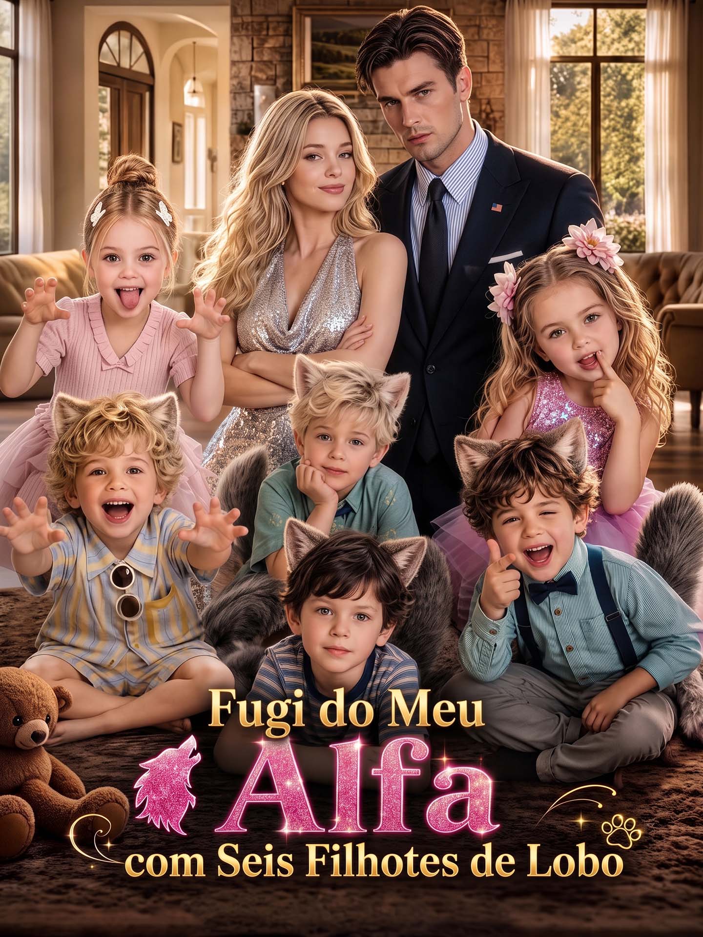 [Dublado]Fugi do Meu Alfa com Seis Filhotes de Lobo